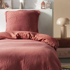 Cotton Gauze - Bed Set - Terracotta