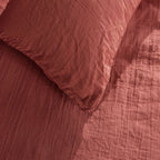 Cotton Gauze - Bed Set - Terracotta