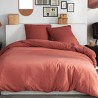Cotton Gauze - Bed Set - Terracotta
