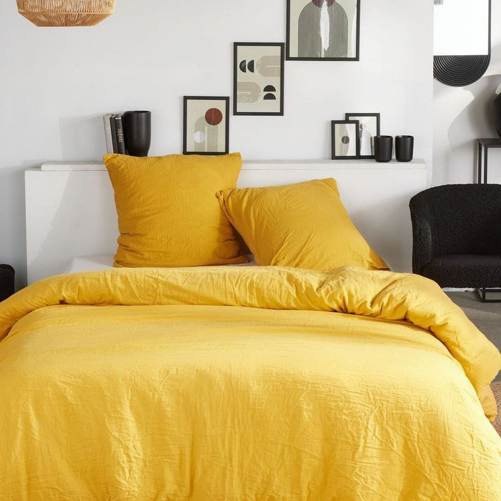 Cotton Gauze - Bed Set - Ochre