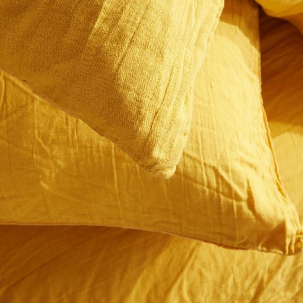 Cotton Gauze - Bed Set - Ochre