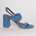 Sandalias de tacón Carrie - Azul denim