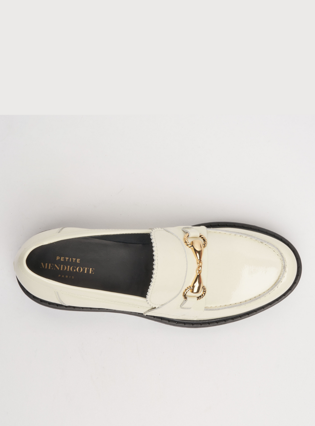 Mocassins Come Vernis - Ecru