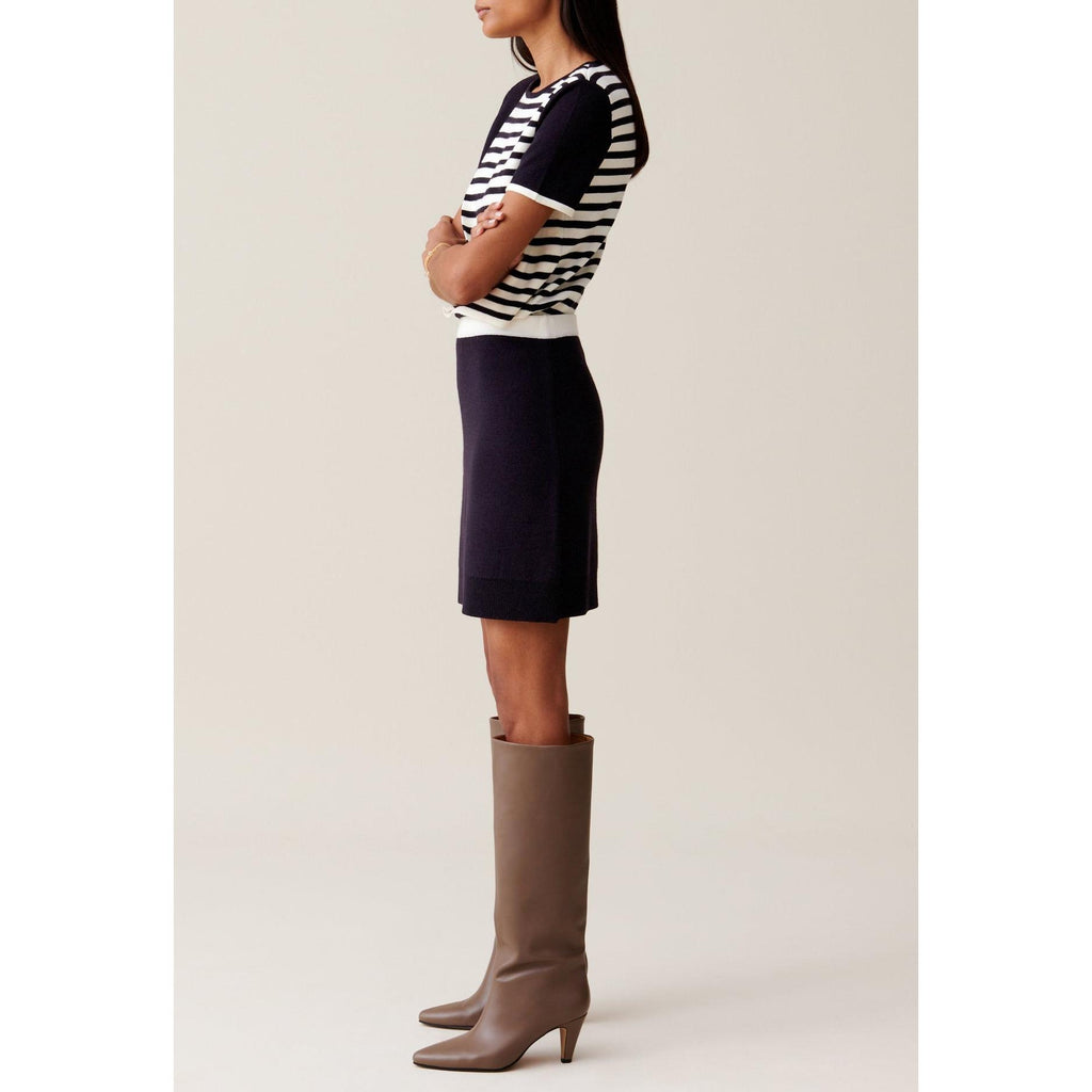Jupe Courte Laine Taille Élastiquée