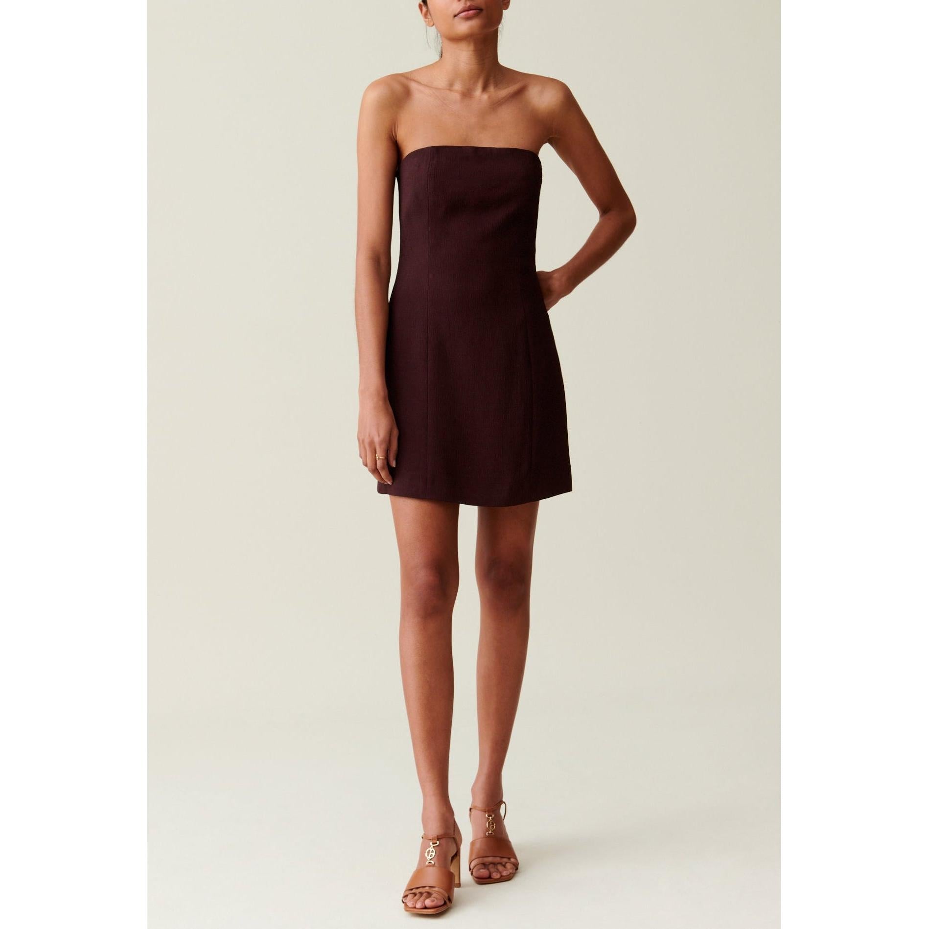 Robe Courte Bustier Cappucino