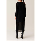 Robe Longue Plissée Transparente