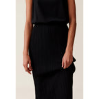 Robe 7/8Ème Col Rond Élastiquée