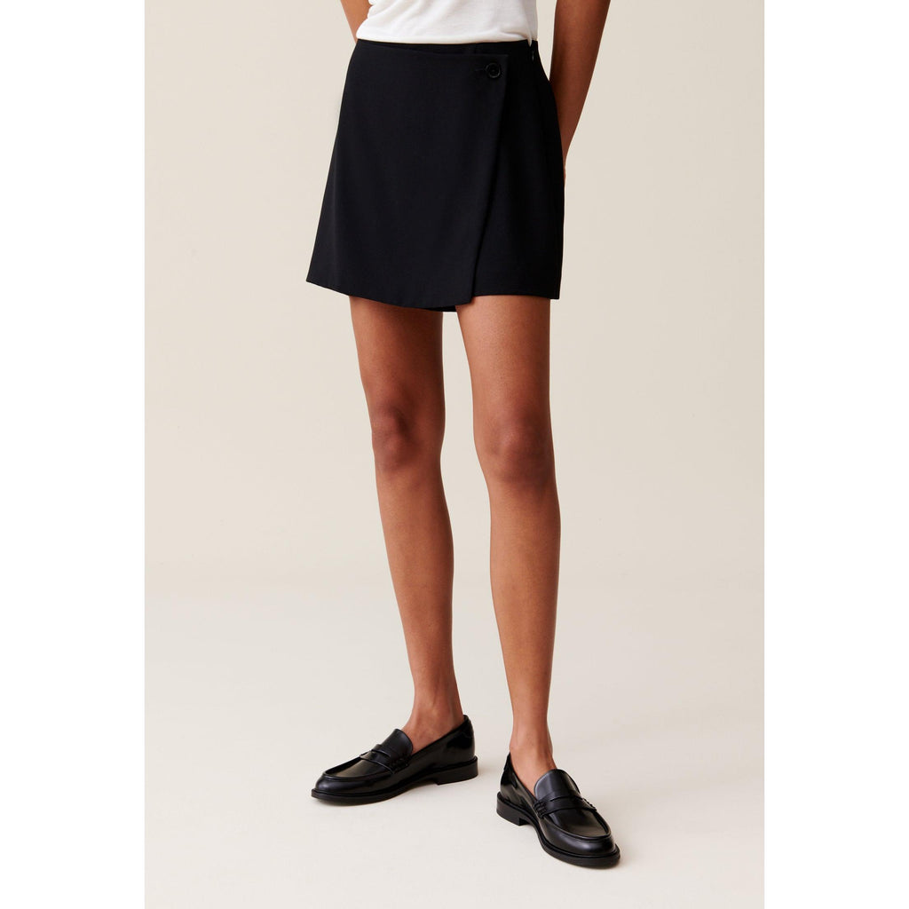 Jupe-Short Portefeuille Boutonnée