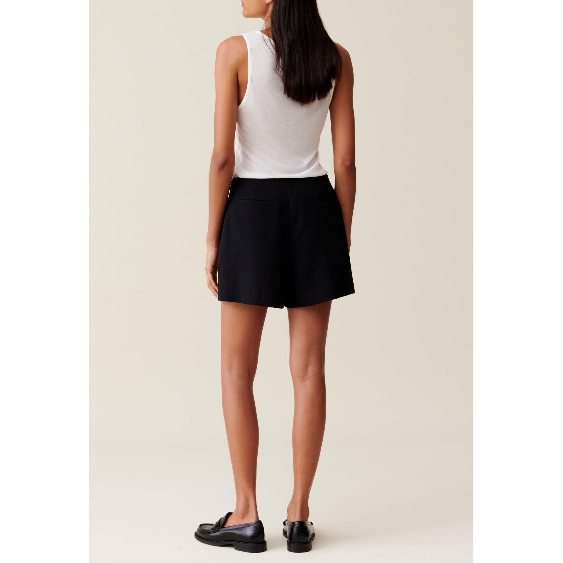 Jupe-Short Portefeuille Boutonnée