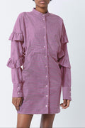 Robe Tell Isaac - geometrique Rose