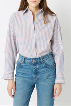Bijou Sacha Shirts - geometric MULTI WHITE