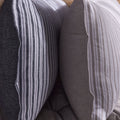 French Port - Chambray Cushion - Grey