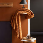 Moka - Chequerboard Throw - Bronze