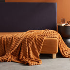 Moka - Chequerboard Throw - Bronze
