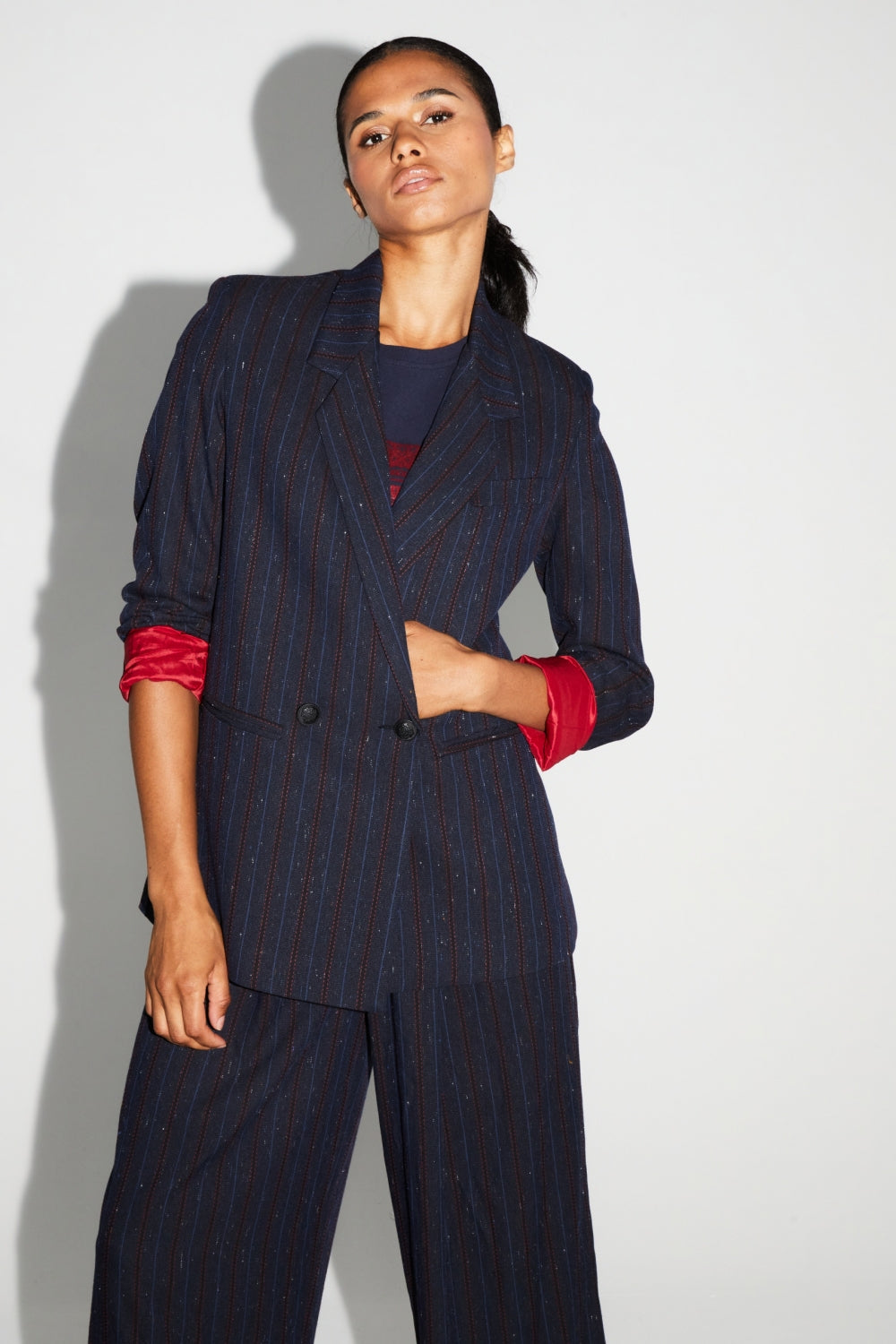 Blazer azul marino Ema Heritage hecho en Italia