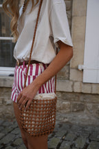 Sac Tressé Soffia - Camel