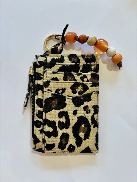 Tarjetero textil Elmo - Leopardo