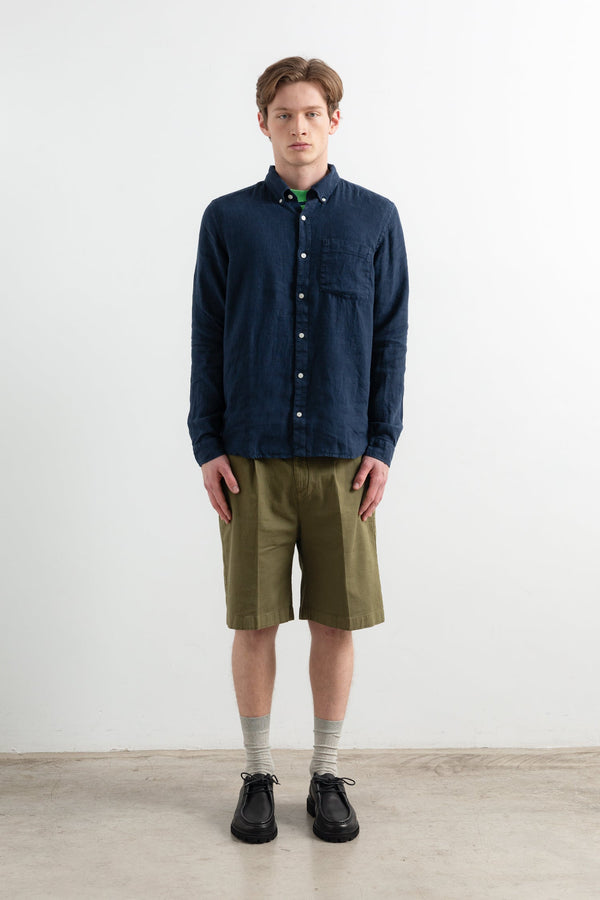 Camisa Linen Navy