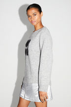 Pixie Gray Knit 100% Extra Virgin Wool Made in Portugal