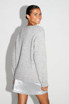 Pixie Gray Knit 100% Extra Virgin Wool Made in Portugal