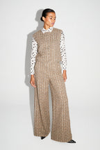 Chaqueta sin mangas Arielle Tweed Kimolos hecha en Italia