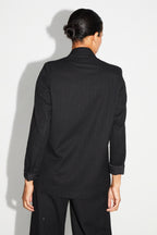 Shine Black Ema Blazer Made In Italy