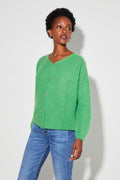 Angelo Baby Alpaca Green Cardigan Made In Italy