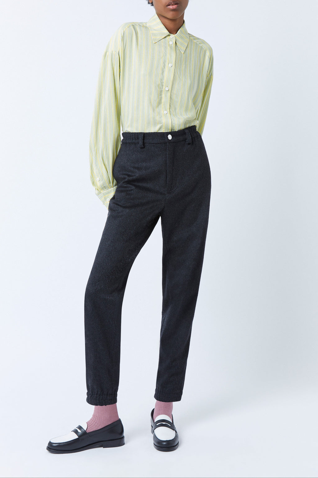 Pantalon Easy Flanelle ANTHRACITE