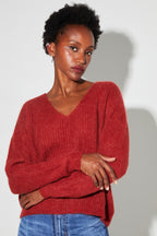 Romy Baby Alpaca Paprika Knit Made In Italy
