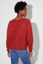 Romy Baby Alpaca Paprika Knit Made In Italy
