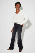 Romy Baby Alpaca White Knit Made In Italy