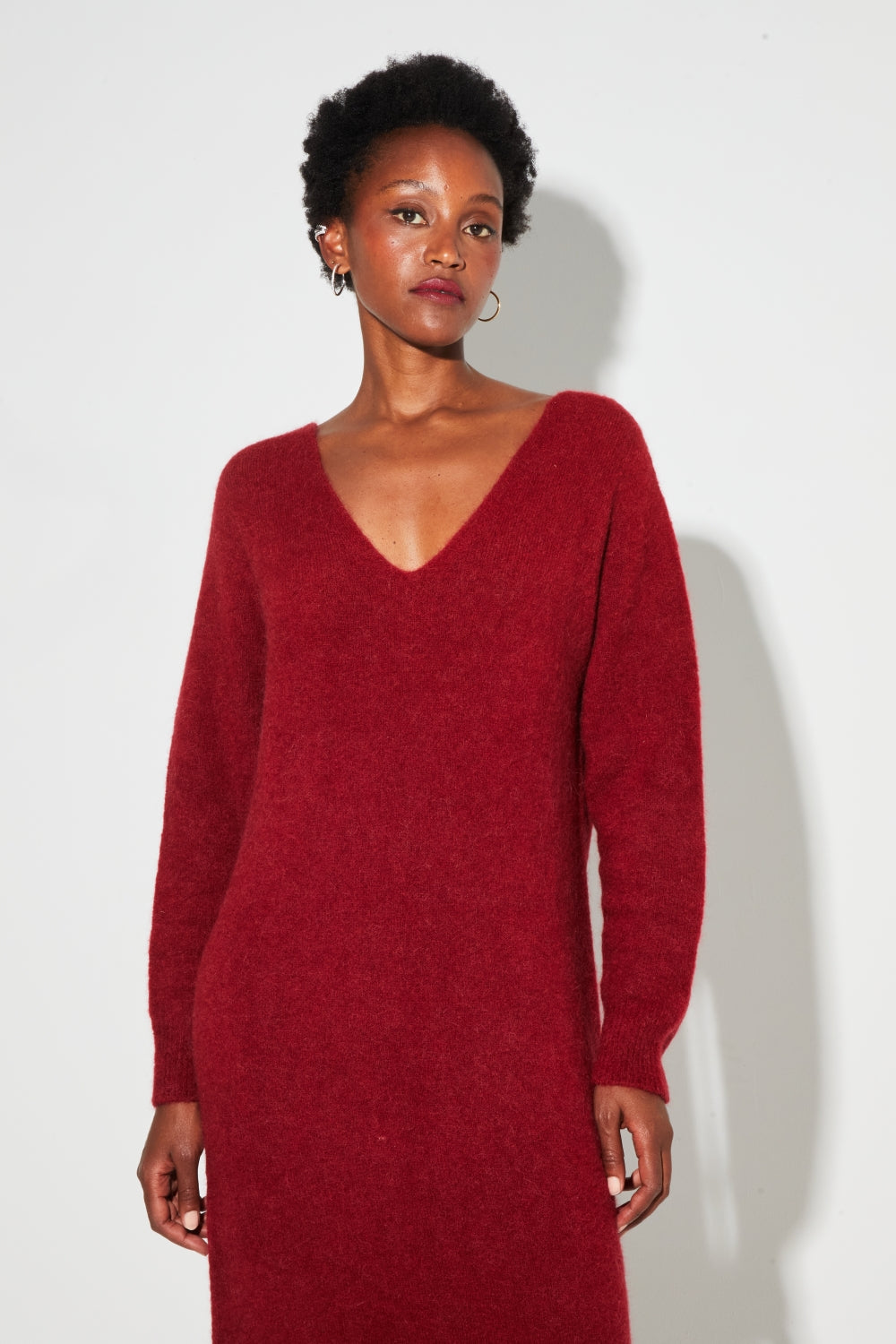 Maxi Dress Gaby Alpaga Burgundy