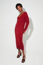 Maxi Dress Gaby Alpaga Burgundy