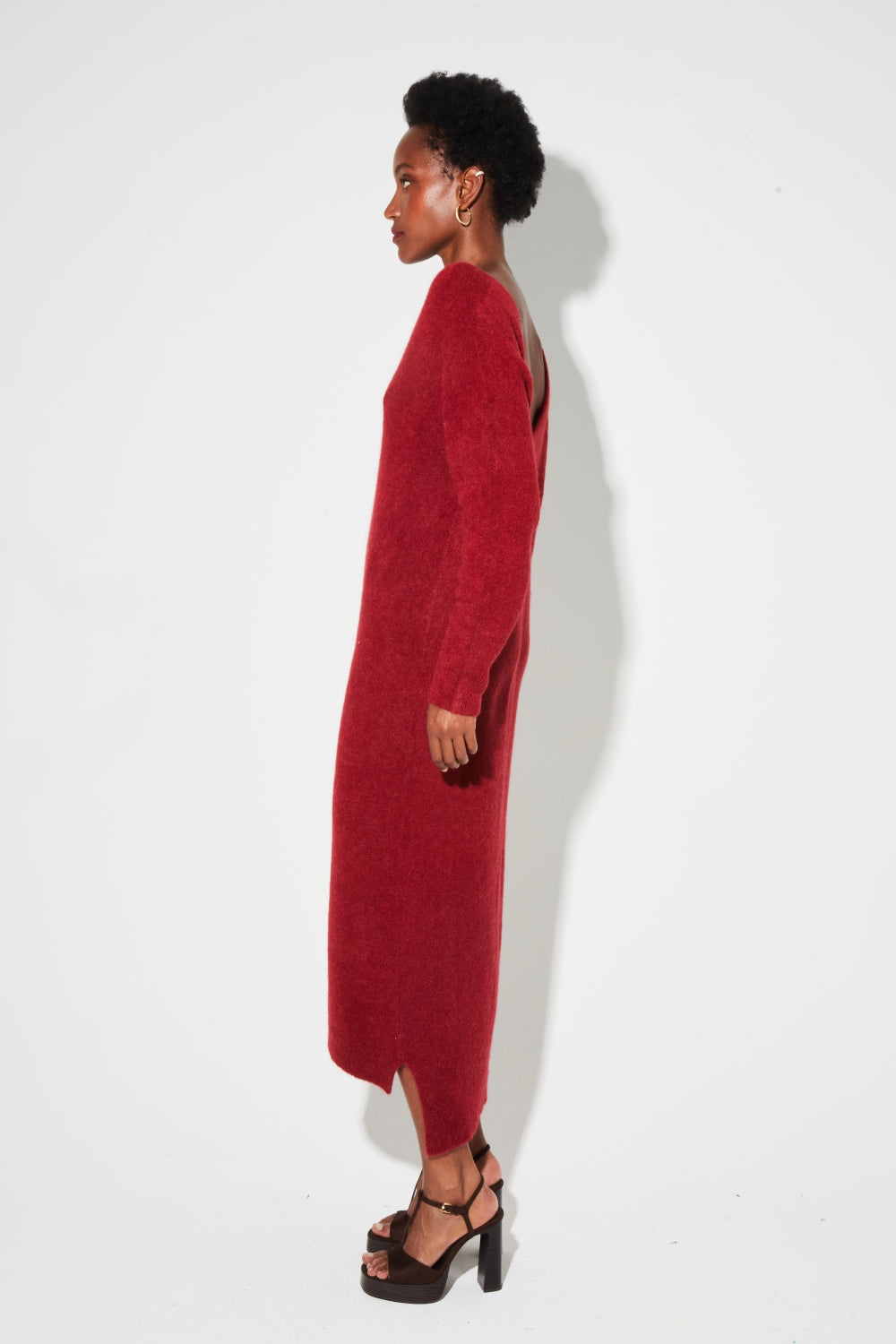 Maxi Dress Gaby Alpaga Burgundy