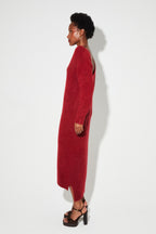Maxi Dress Gaby Alpaga Burgundy