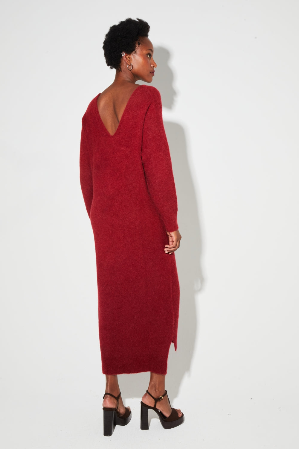 Maxi Dress Gaby Alpaga Burgundy
