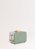 Toast Retro - Petit Grille Pain À Fentes Larges - Vert Sauge