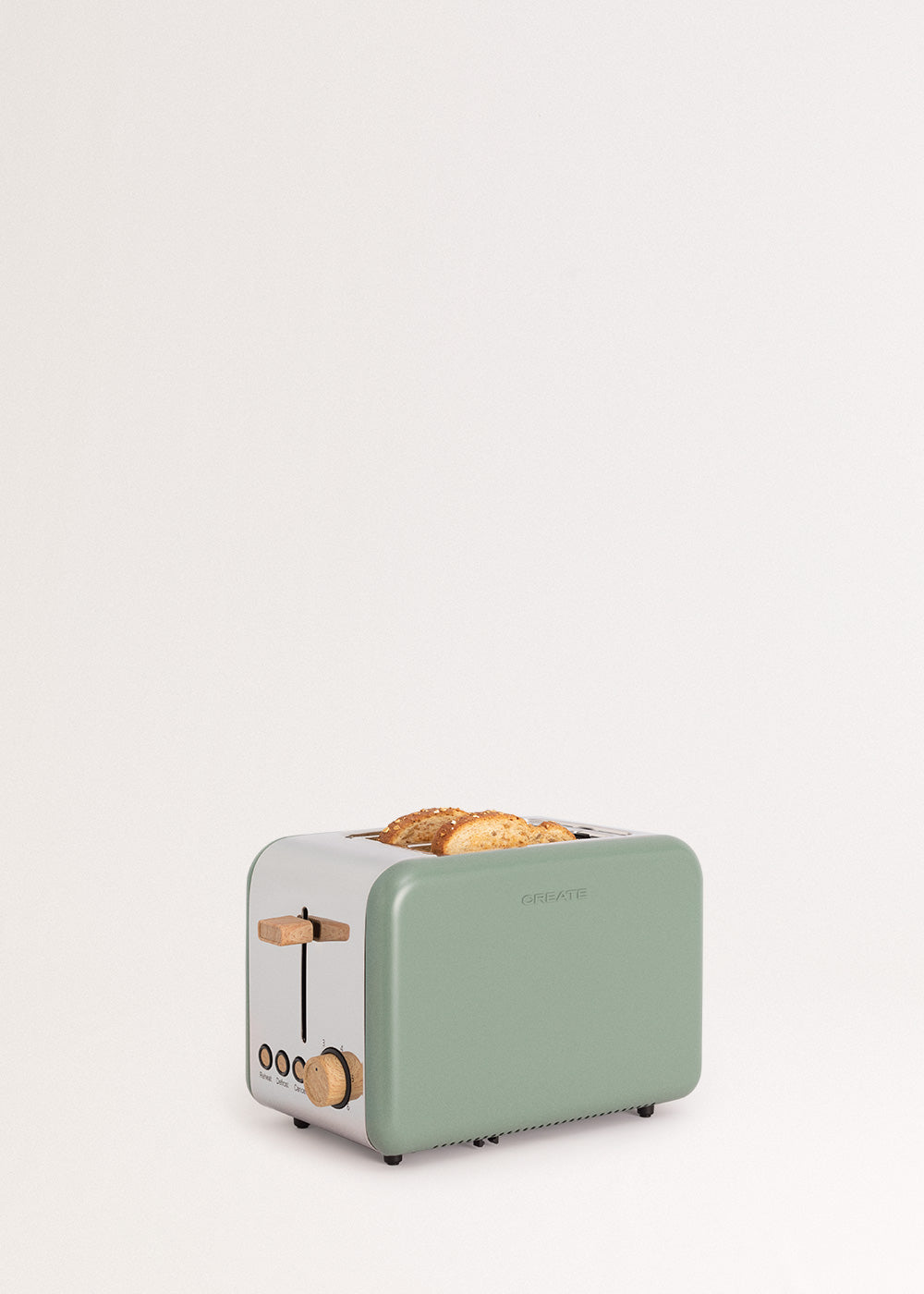 Toast Retro - Petit Grille Pain À Fentes Larges - Vert Sauge