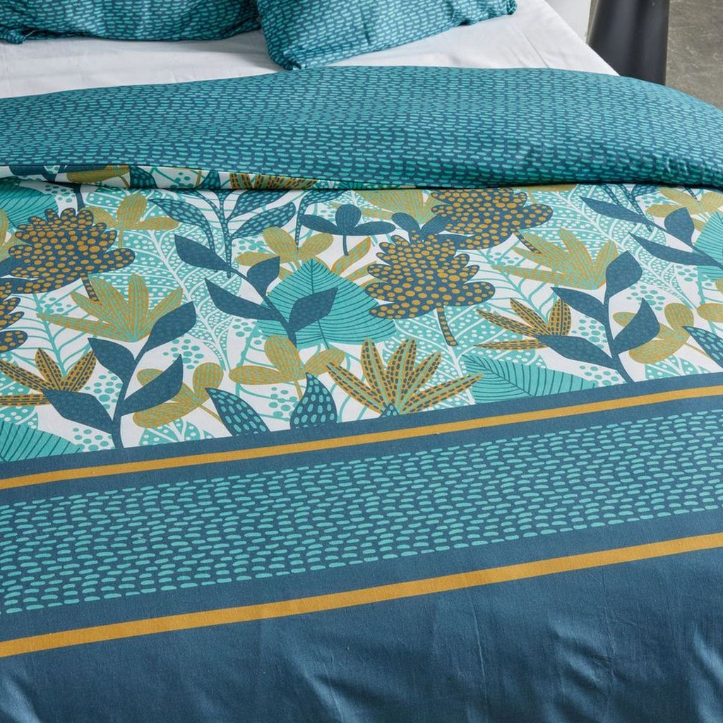 Sunshine - Parure De Lit Motif 19.10 - Bleu