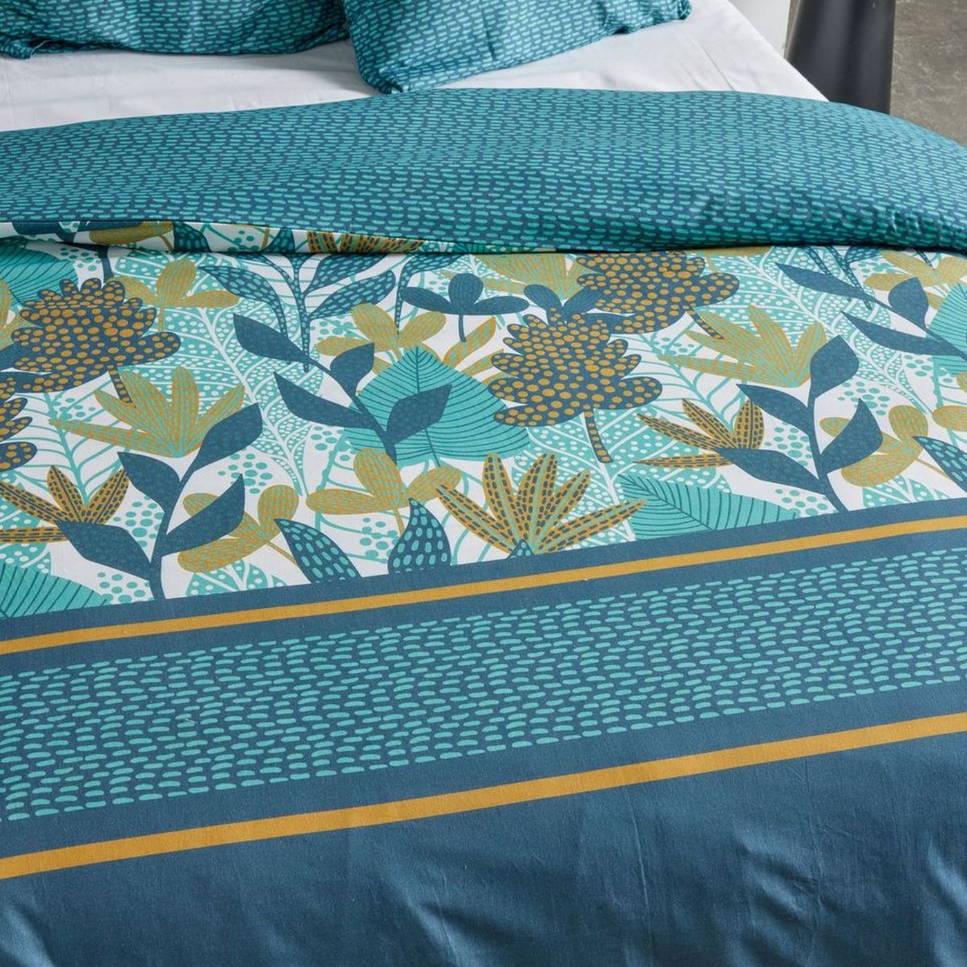 Sunshine - Parure De Lit Motif 19.10 - Bleu
