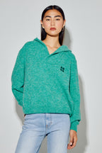 Sweatshirt NoAlpaga Green Fabriqué En Italie - Vert
