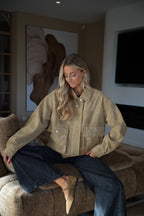 Veste Suédée Rebeca - Beige
