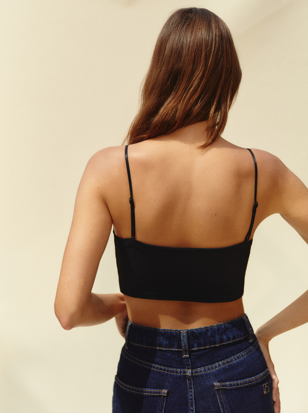 Straight Black bralette