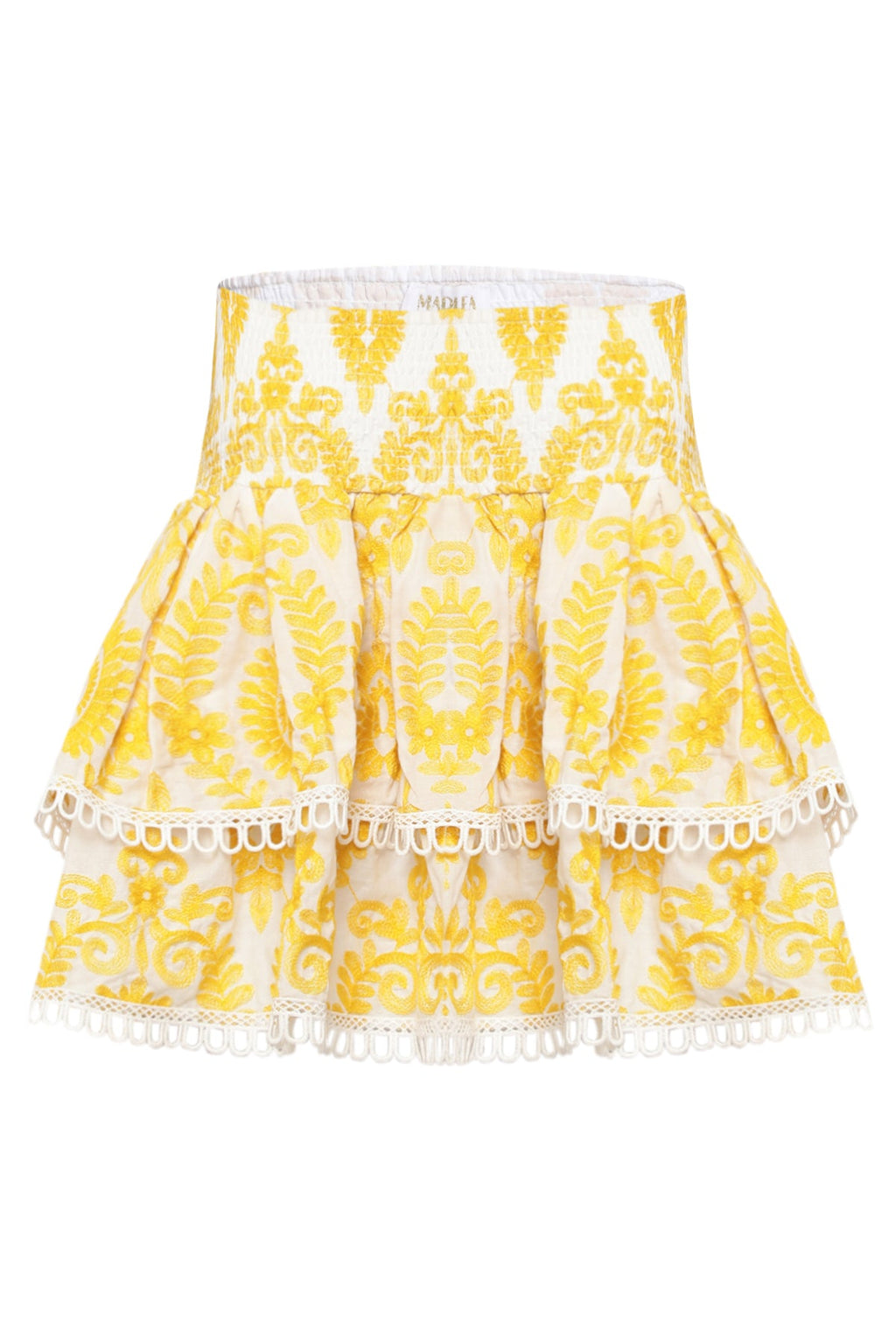 Jupe Paulina - Broderies Jaune