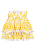 Jupe Paulina - Broderies Jaune