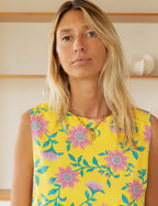 Vestido Amarillo de Flores Sapha