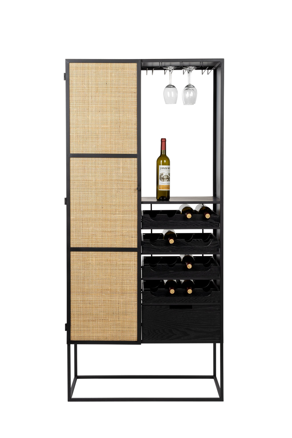 Guuji Haut - Mueble para vinos - MDF - Negro