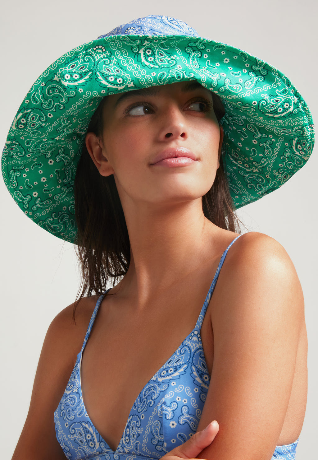 Top de bikini Azzurra Sporty Bandana - Azul