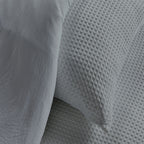 Parure Effet Matiere - Juego de cama nido de abeja - Acero