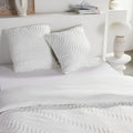 Textured Effect Bed Set - Chalk